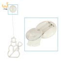 Lampki LED wisząca dekoracja świąteczna okna bałwanek 49cm przyssawka 10 LED