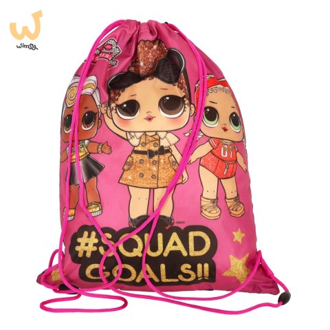 Plecak worek na buty wf LOL SURPRISE różowy Plecak worek na buty wf LOL SURPRISE różowy