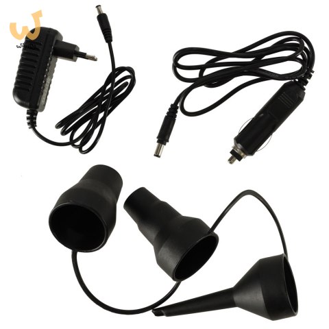 Pompka elektryczna do materaca 12V/240V końcówki Pompka elektryczna do materaca 12V/240V końcówki