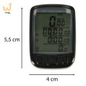 RALLEX Licznik rowerowy wodoodporny przewodowy prędkościomierz 25w1 LCD