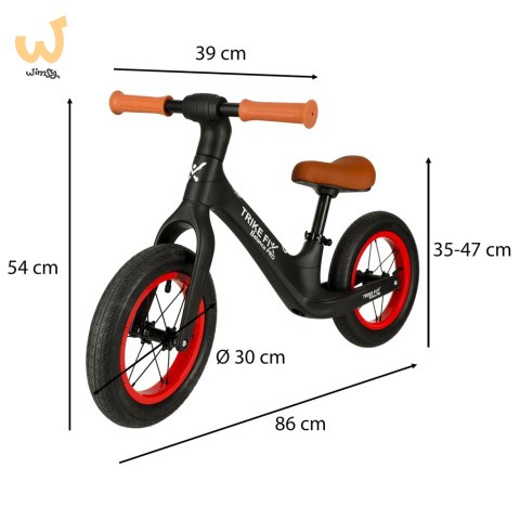 Rowerek biegowy Trike Fix Balance PRO czarny Rowerek biegowy Trike Fix Balance PRO czarny