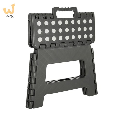 Stołek taboret składany antypoślizgowy 22cm ciemny szary Stołek taboret składany antypoślizgowy 22cm ciemny szary