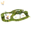 Tor wyścigowy dinozaury samochody 240 elementów