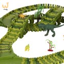 Tor wyścigowy dinozaury samochody 240 elementów