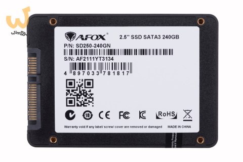 AFOX SSD 240GB TLC 555 MB/S SD250-240GN AFOX SSD 240GB TLC 555 MB/S SD250-240GN