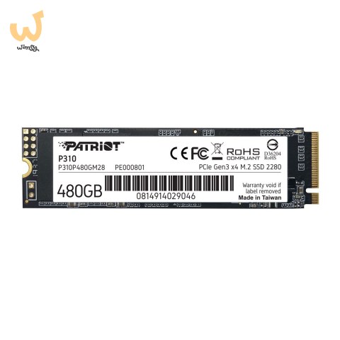 SSD Patriot P310 480GB M.2 2280 PCIe NVMe 4.0 x4 TLC SSD Patriot P310 480GB M.2 2280 PCIe NVMe 4.0 x4 TLC