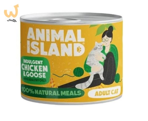 ANIMAL ISLAND Kurczak i gęś - Karma mokra dla kotów - 200g ANIMAL ISLAND Kurczak i gęś - Karma mokra dla kotów - 200g
