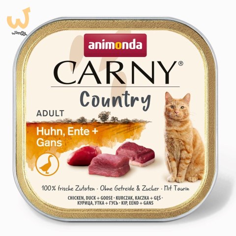 ANIMONDA Carny Country kurczak,kaczka,gęś karma mokra dla kotów 100g ANIMONDA Carny Country kurczak,kaczka,gęś karma mokra dla kotów 100g