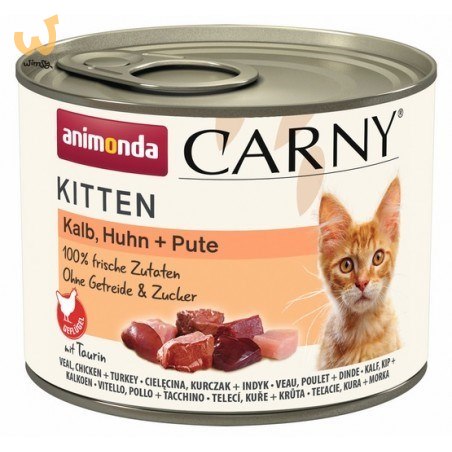 ANIMONDA Carny Kitten Cielęcina Kurczak Indyk - mokra karma dla kota - 200g ANIMONDA Carny Kitten Cielęcina Kurczak Indyk - mokra karma dla kota - 200g