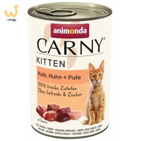 ANIMONDA Carny Kitten Cielęcina Kurczak Indyk - mokra karma dla kota - 400 g ANIMONDA Carny Kitten Cielęcina Kurczak Indyk - mokra karma dla kota - 400 g
