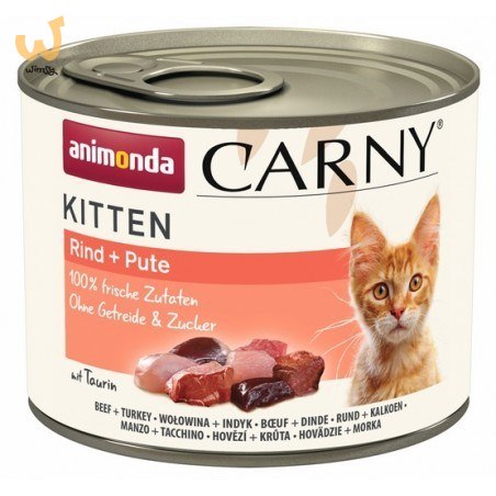 ANIMONDA Carny Kitten Wołowina Indyk - mokra karma dla kota - 200 g ANIMONDA Carny Kitten Wołowina Indyk - mokra karma dla kota - 200 g