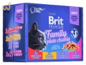 BRIT Cat Pouches Family Plate - mokra karma dla kota - 12 x 100g