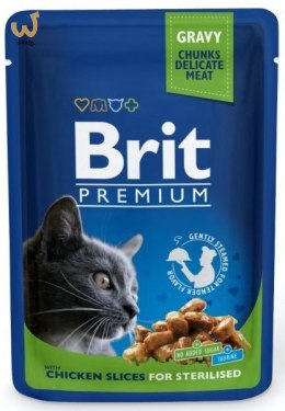 BRIT Premium Cat Chicken Sterilised - mokra karma dla kota - 100 g