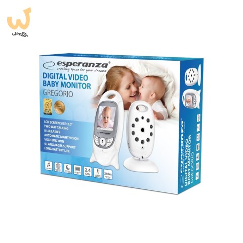 ESPERANZA NIANIA ELEKTRONICZNA Z WYŚWIETLACZEM LCD 2.0" GREGORIO EHM001 ESPERANZA NIANIA ELEKTRONICZNA Z WYŚWIETLACZEM LCD 2.0" GREGORIO EHM001