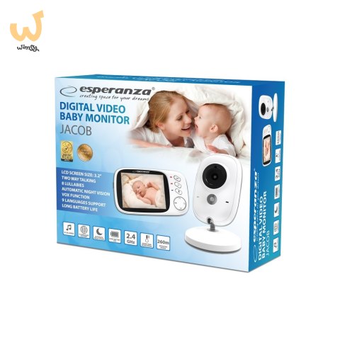 ESPERANZA NIANIA ELEKTRONICZNA Z WYŚWIETLACZEM LCD 3.2" JACOB EHM002 ESPERANZA NIANIA ELEKTRONICZNA Z WYŚWIETLACZEM LCD 3.2" JACOB EHM002