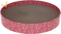 KERBL Drapak dla kota Circle, tekturowy, 5,5 cm, średnica 34 cm, różowy