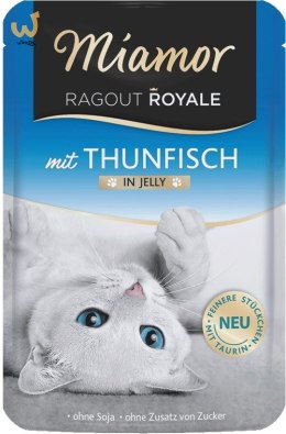MIAMOR Ragout Royal Tuńczyk w żelu 100g dla kota