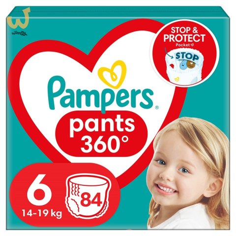 PAMPERS Pieluchomajtki XL Rozm 6, 15+kg,84szt PAMPERS Pieluchomajtki XL Rozm 6, 15+kg,84szt