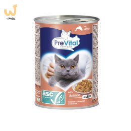 PREVITAL - Z łososiem ASC w galaretce - Pełnoporcjowa karma dla dorosłych kotów - 0.415g