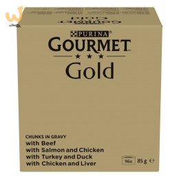 PURINA GOURMET GOLD Kawałki w sosie 96x85g