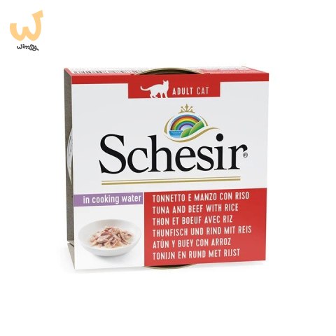 SCHESIR dla kotów Adult w Naturalnym Soku Tuńczyk z Wołowiną i Ryżem 85g SCHESIR dla kotów Adult w Naturalnym Soku Tuńczyk z Wołowiną i Ryżem 85g