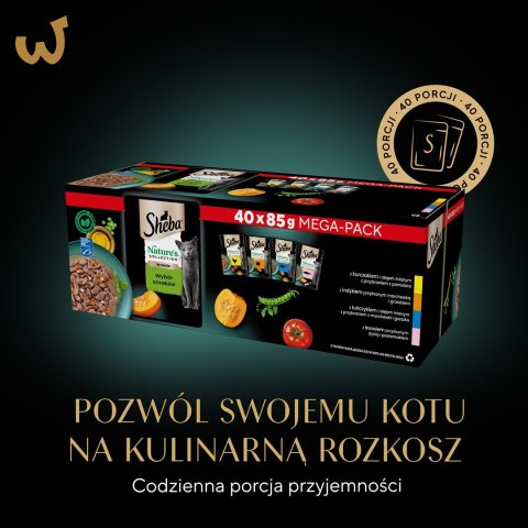 SHEBA Nature's Collection Mix - mokra karma dla kota - 40x85 g SHEBA Nature's Collection Mix - mokra karma dla kota - 40x85 g