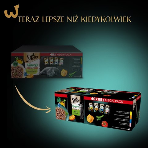 SHEBA Nature's Collection Mix - mokra karma dla kota - 40x85 g SHEBA Nature's Collection Mix - mokra karma dla kota - 40x85 g