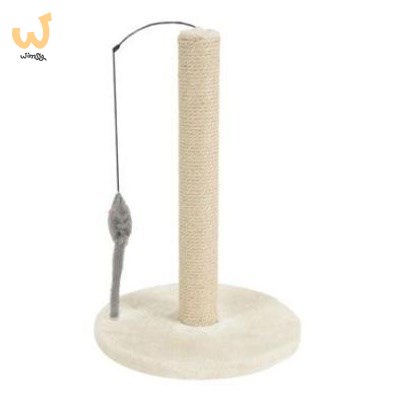 ZOLUX Drapak sizal słupek z zabawką 63cm kol.beżowy ZOLUX Drapak sizal słupek z zabawką 63cm kol.beżowy