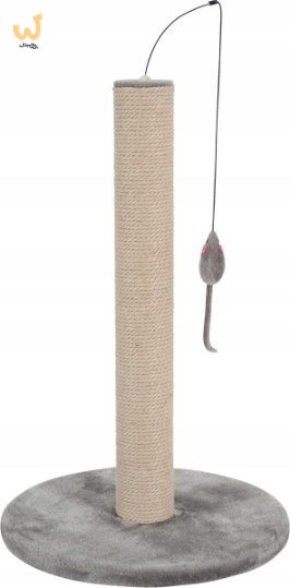 ZOLUX Drapak sizal słupek z zabawką 63cm kol. szary ZOLUX Drapak sizal słupek z zabawką 63cm kol. szary