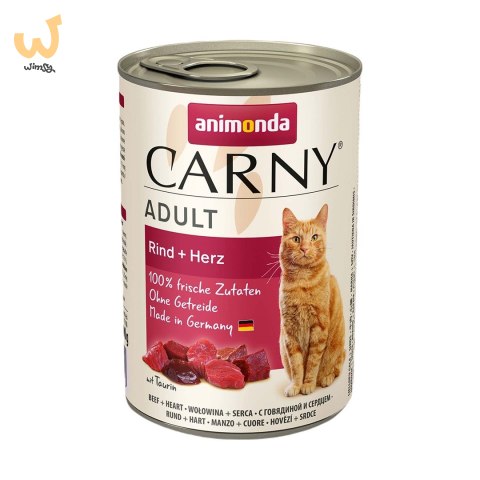ANIMONDA Carny Adult wołowina i serca - mokra karma dla kota - 400 g ANIMONDA Carny Adult wołowina i serca - mokra karma dla kota - 400 g