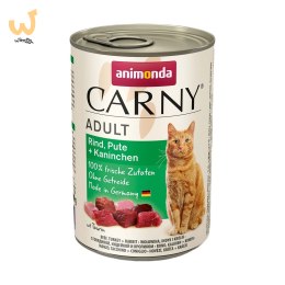 ANIMONDA Carny Adult wołowina, indyk i królik - mokra karma dla kota - 400g