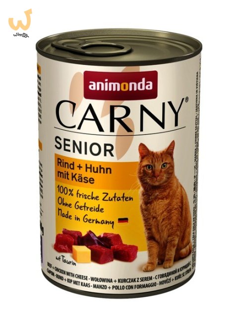 ANIMONDA Carny Senior wołowina, kurczak z serem - mokra karma dla kota - 400g ANIMONDA Carny Senior wołowina, kurczak z serem - mokra karma dla kota - 400g