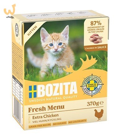 BOZITA Chunks in sauce - mokra karma dla kociąt - 370g BOZITA Chunks in sauce - mokra karma dla kociąt - 370g