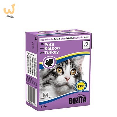 BOZITA Mięsne kawałki z indykiem w galaretce 370g BOZITA Mięsne kawałki z indykiem w galaretce 370g
