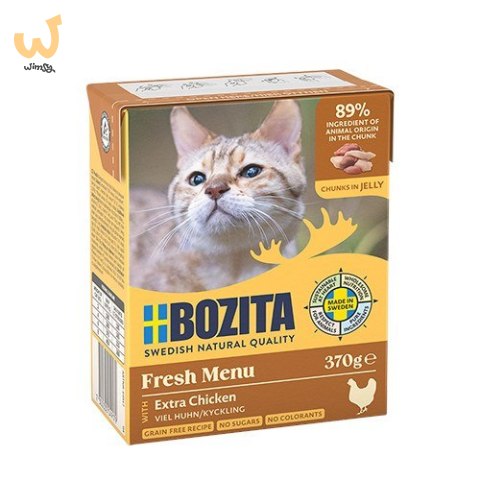 BOZITA Mięsne kawałki z kurczakiem w galaretce 370g BOZITA Mięsne kawałki z kurczakiem w galaretce 370g