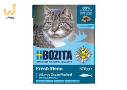 BOZITA Mięsne kawałki z makrelą w galaretce 370g