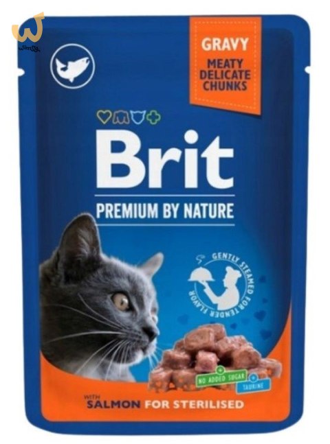 BRIT Premium Cat Salmon Sterilised - mokra karma dla kota - 100 g BRIT Premium Cat Salmon Sterilised - mokra karma dla kota - 100 g