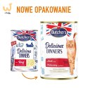 BUTCHER'S Delicious Dinners Kawałki z wołowiną w galaretce - mokra karma dla kota - 400 g