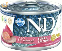 FARMINA N&D Cat Natural Tuńczyk&Łosoś - mokra karma dla kota - 140 g
