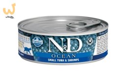 FARMINA N&D Ocean Tuna & Shrimp Adult - mokra karma dla kota - 70 g