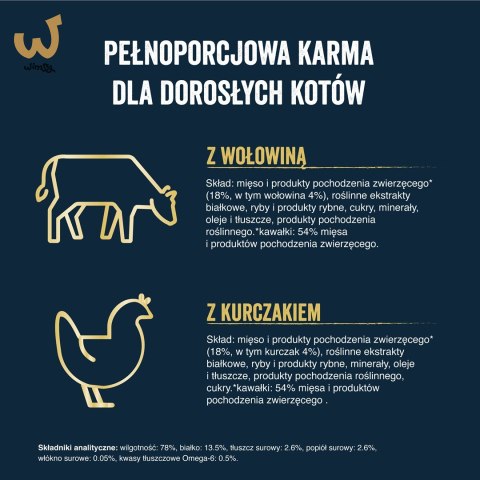 FELIX Tasty Shreds z wołowiną i kurczakiem - mokra karma dla kota - 4x 80g FELIX Tasty Shreds z wołowiną i kurczakiem - mokra karma dla kota - 4x 80g