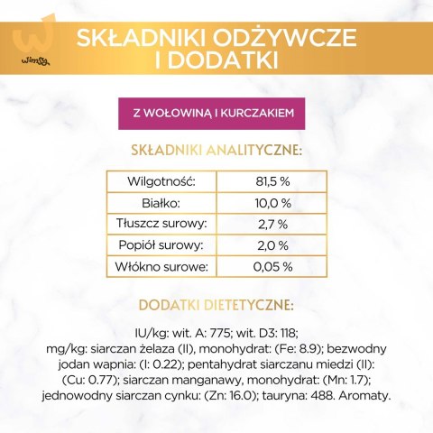 GOURMET GOLD Wołowina z kurczakiem mix kawałków na parze i w sosie - mokra karma dla kota - 85 g GOURMET GOLD Wołowina z kurczakiem mix kawałków na parze i w sosie - mokra karma dla kota - 85 g