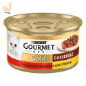 GOURMET GOLD Wołowina z kurczakiem w sosie pomidorowym 85g