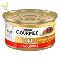 Gourmet Gold Sauce Delight z wołowiną - mokra karma dla kota - puszka - 85 g