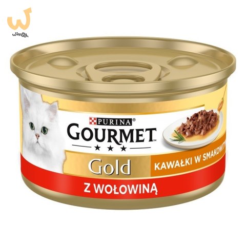 Gourmet Gold Sauce Delight z wołowiną - mokra karma dla kota - puszka - 85 g Gourmet Gold Sauce Delight z wołowiną - mokra karma dla kota - puszka - 85 g