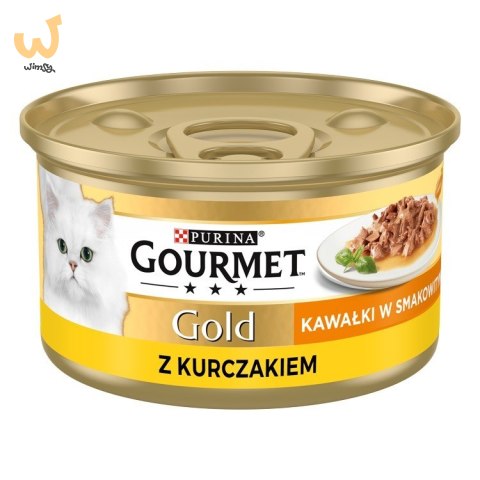 Gourmet Gold Sauce Delights mokra karma dla kota z kurczakiem 85 g Gourmet Gold Sauce Delights mokra karma dla kota z kurczakiem 85 g