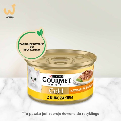 Gourmet Gold Sauce Delights mokra karma dla kota z kurczakiem 85 g Gourmet Gold Sauce Delights mokra karma dla kota z kurczakiem 85 g
