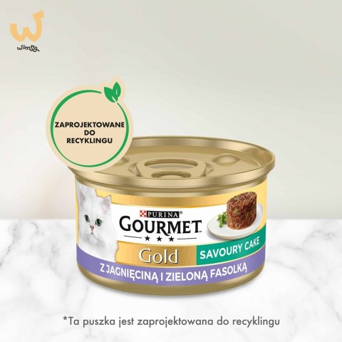 Gourmet Gold Savoury Cake jagnięcina i zielona fasola - mokra karma dla kota - 85 g Gourmet Gold Savoury Cake jagnięcina i zielona fasola - mokra karma dla kota - 85 g