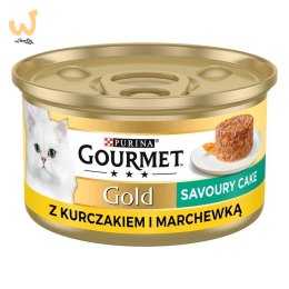 Gourmet Gold Savoury Cake kurczak i marchewka - mokra karma dla kota - 85 g