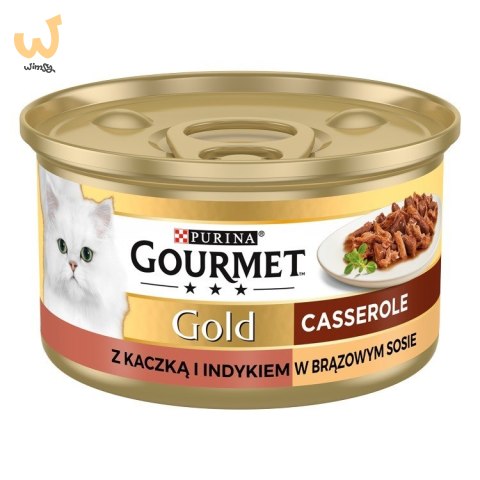 Gourmet Gold mokra karma dla kota z kaczką i indykiem 85g Gourmet Gold mokra karma dla kota z kaczką i indykiem 85g